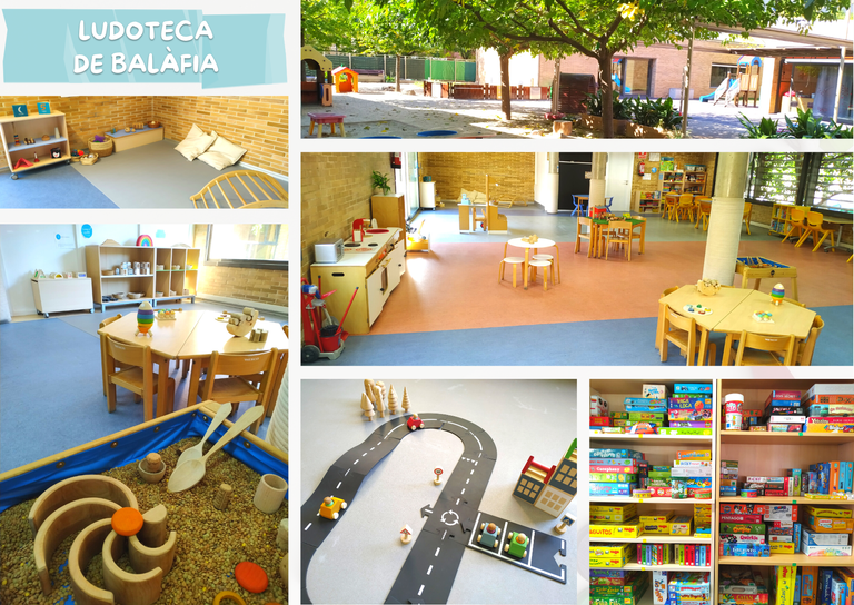 collage fotos ludoteca balàfia