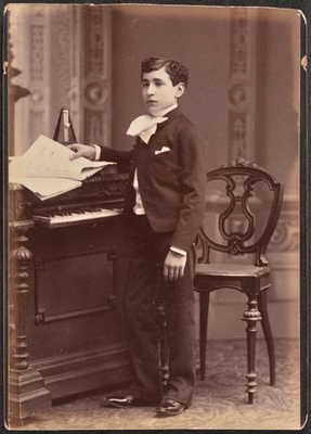 Primer premi de piano del Conservatori de Barcelona.  Fons Ricard Viñes de la UdL.