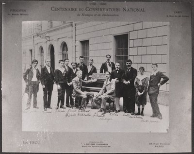 Alumnes de Bériot. Conservatori de París. UdL..