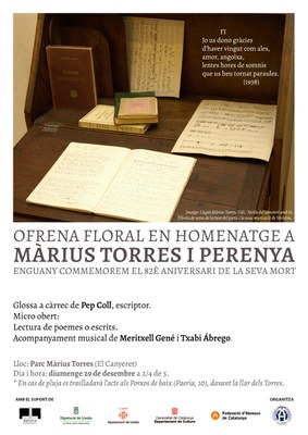 <bound method DexterityContent.Title of <Event at /fs-paeria/paeria/es/actualidad/agenda/homenaje-a-marius-torres-y-ofrenda-floral-en-el-82-aniversario-de-su-muerte>>.