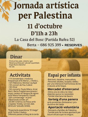 <bound method DexterityContent.Title of <Event at /fs-paeria/paeria/es/actualidad/agenda/jornada-artistica-por-palestina>>.