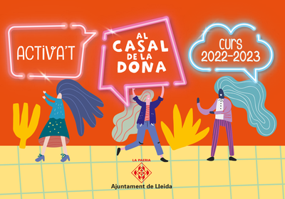 Imagen de la portada del programa de actividades "Actívate en el Casal de la Mujer" - curso 2022/2023.