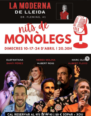 <bound method DexterityContent.Title of <Event at /fs-paeria/paeria/es/actualidad/agenda/noches-de-monologos>>.