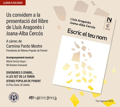 <bound method DexterityContent.Title of <Event at /fs-paeria/paeria/es/actualidad/agenda/presentacion-del-libro-escric-el-teu-nom>>.