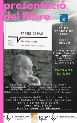 <bound method DexterityContent.Title of <Event at /fs-paeria/paeria/es/actualidad/agenda/presentacion-del-libro-papers-de-pau-arcadi-oliveres>>.