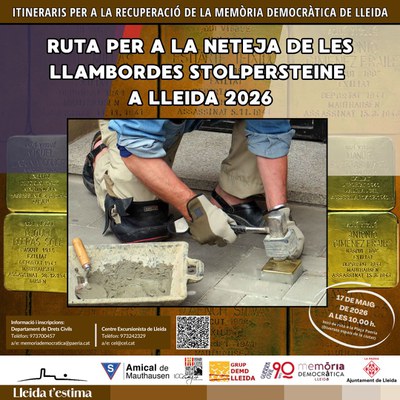 <bound method DexterityContent.Title of <Event at /fs-paeria/paeria/es/actualidad/agenda/ruta-para-la-limpieza-de-los-adoquines-stolpersteine-de-la-ciudad-de-lleida-1>>.