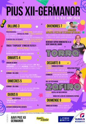 <bound method DexterityContent.Title of <Event at /fs-paeria/paeria/es/actualidad/agenda/semana-cultural-y-fiesta-mayor-barrio-pio-xii-hermandad>>.