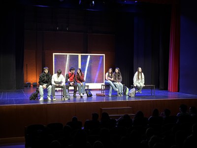 Última representación de "¿Salimos o qué?" de este año, en el Teatro del Escorxador.
