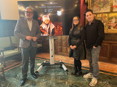 La presentación del Belén Viviente de Lleida se ha hecho en la Paeria.