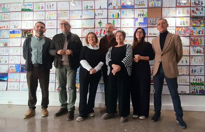 El jurado del concurso de dibujo "Los Reixos de Lleida" se ha reunido hoy para dar el veredicto..