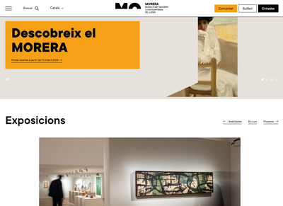 El MORERA estrena nueva página web, que ya está operativa, es fácil e intuitiva e incluye la venta de entradas y la reserva de actividades..