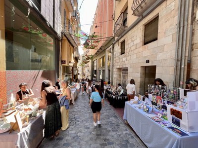 El Mercado de las Ideas, en la calle Cavallers, bajo el Velo de Sombra.