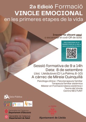 <bound method DexterityContent.Title of <NewsItem at /fs-paeria/paeria/es/actualidad/noticias/formacion-sobre-vinculo-emocional-en-las-primeras-etapas-de-la-vida-para-profesionales-de-educacion-infantil-y-familias>>.