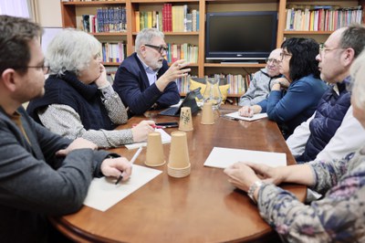 La Alcaldía en los Barrios, este martes por la mañana, en el Clot..