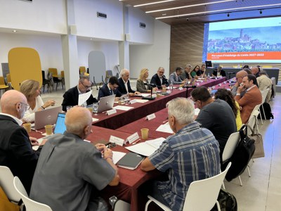 El encuentro ha tenido lugar hoy en el Palau de Vidre.