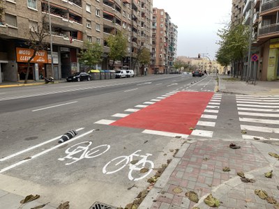 El carril bici ya ha quedado finalizado en este tramo.