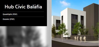 La Paeria habilita un servicio de atención presencial para resolver dudas sobre el Hub Cívic Balàfia. También una web donde se puede descargar material del proyecto..