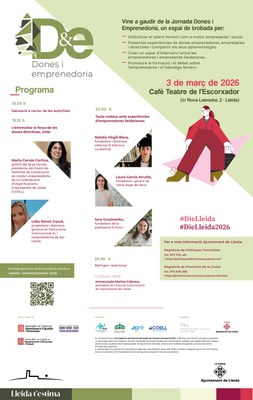 Programa de la Jornada Mujeres y Emprendimiento 2026.