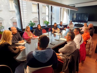 La reunión con los representantes de los paradistas tuvo lugar la tarde de ayer.