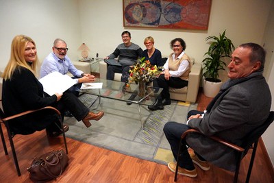 El encuentro ha tenido lugar esta tarde en el despacho de alcaldía.