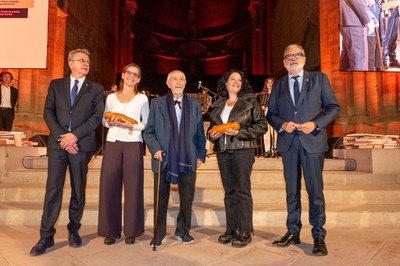 Gala de entrega de los Premios Literarios Lleida 2023 en la Seu Vella..