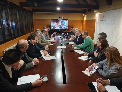 La reunión ha tenido lugar esta mañana en la Paeria.