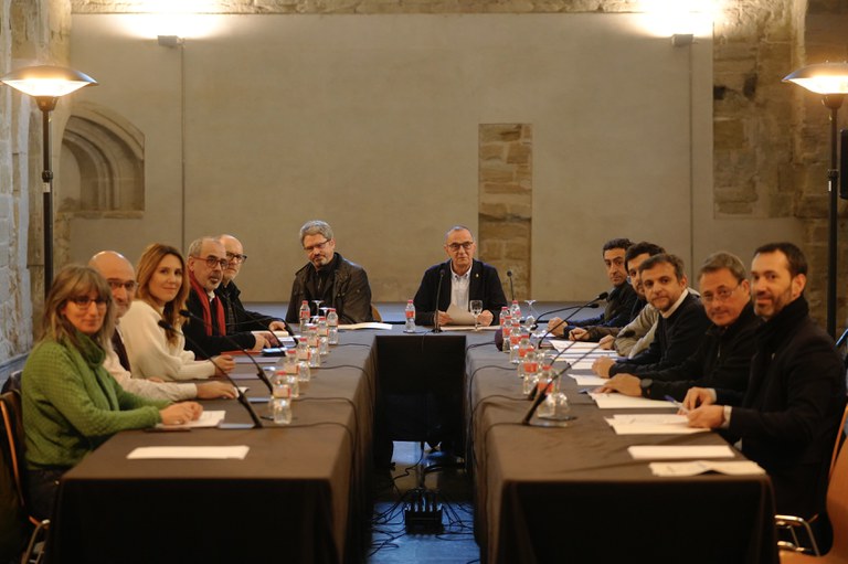 La reunió de la Taula de Treball del Centre Digital de Documentació Comte d'Urgell s'ha dut a terma a la Sala de la Canonja, a la Seu Vella