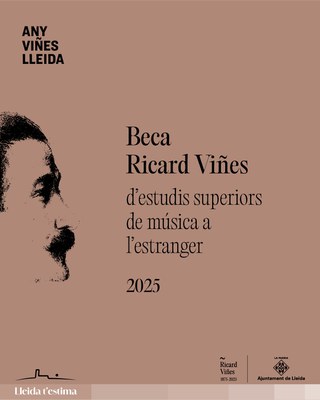 El Ayuntamiento de Lleida promueve la beca Ricard Viñes.