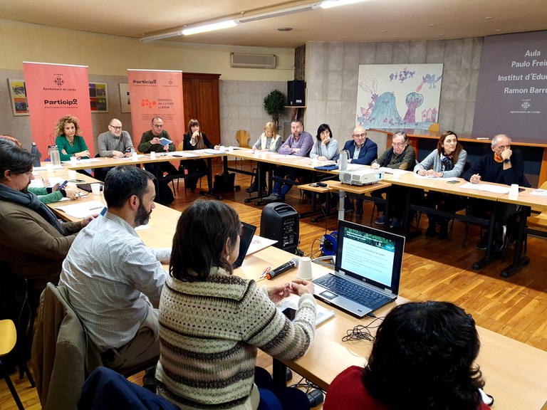 ©Ajuntament de Lleida- La reunión de la comisión permanente del Consell de Ciutat de esta tarde