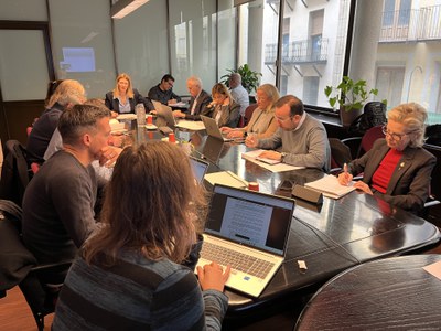 Imagen de la comisión extraordinaria de Gestión de la Ciudad celebrada hoy.