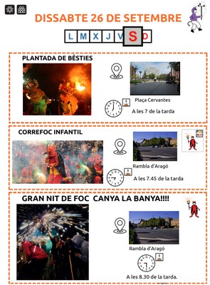 Una de las páginas del programa de Fiesta Mayor que incorpora los criterios de fácil lectura.