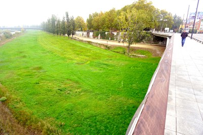 Vista de uno de los tramos del río en el que se actuará.