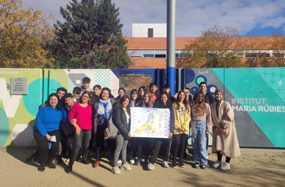 Tres institutos de Lleida, centros embajadores del Parlamento Europeo en el curso 2024-25. Son Maria Rúbies (en la foto) y Manuel de Montsuar, de la ciudad de Lleida, y Joan Solà de Torrefarrera..