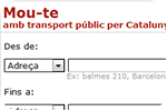 Muévete en transporte público por Cataluña