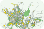 Carte d'aménagement de l'espace urbain et de l'espace territorial