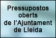 Pressupostos oberts de l'Ajuntament de Lleida